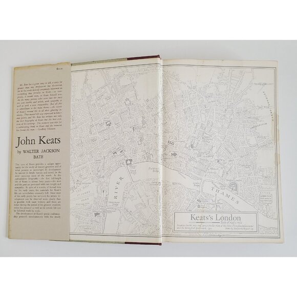 John Keats by Walter Jackson Bate 1963 RARE ILLUSTRATED Biography London - Picture 2 of 8